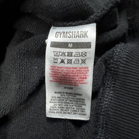 Gymshark Long Sleeve Black Lifting Club Pullover Hoodie. Mens Size Medium - Picture 5 of 6